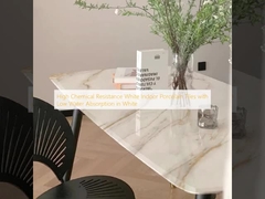 उच्च रासायनिक प्रतिरोध सफेद इनडोर चीनी मिट्टी के बरतन कम पानी अवशोषण के साथ सफेद में