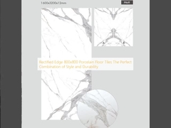 रेक्टिफाइड एज 800x800 पोर्सिलेन फर्श टाइलें शैली और स्थायित्व का सही संयोजन