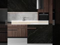 कंक्रीट सब्सट्रेट उपयुक्त पोर्सिलेन रसोई फर्श टाइलें 0.1% से कम अवशोषण दर के साथ