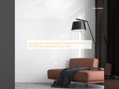 आईएसओ13006 मानक और चमकदार फिनिश के साथ परिष्कृत स्पेसेस इंडोर पोर्सिलेन टाइल पैनल