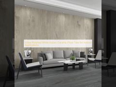 इन्डोर अनुप्रयोगों के लिए ग्लॉज़्ड पॉलिश व्हाइट इंडोर सिरेमिक फ्लोर टाइल्स