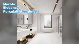 रसोई, बाथरूम के लिए मार्बल लुक वाली टाइल