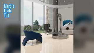 मार्बल लुक टाइल उच्च खरोंच प्रतिरोध आसान स्थापना