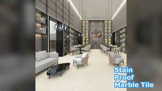 मार्बल लुक टाइल: दाग प्रतिरोधी और साफ करने में आसान