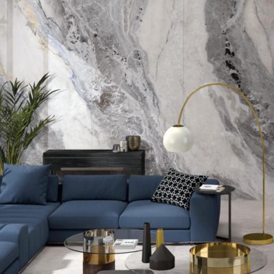 1200x2700 मिमी इंडोर पोर्सिलेन टाइल पैनल 4 पैटर्न अंतहीन डिजाइन विकल्पों के लिए