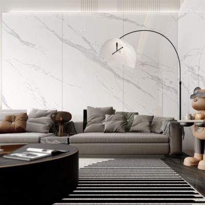 उच्च खरोंच प्रतिरोध और इनडोर सिरेमिक फर्श टाइल्स के साथ आसान रखरखाव