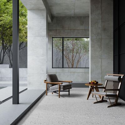 फर्श के अनुप्रयोगों के लिए असाधारण मजबूती और चिकनी फिनिश की पेशकश करने वाली पॉलिश सतह पोर्सिलेन टाइल चिकनी बनावट