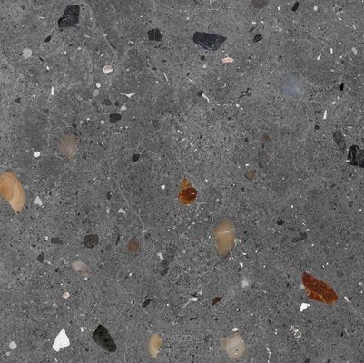 टेराज़ो मार्बल 600x600mm मैट सिरेमिक फ्लोर टाइल एंटी स्लिप